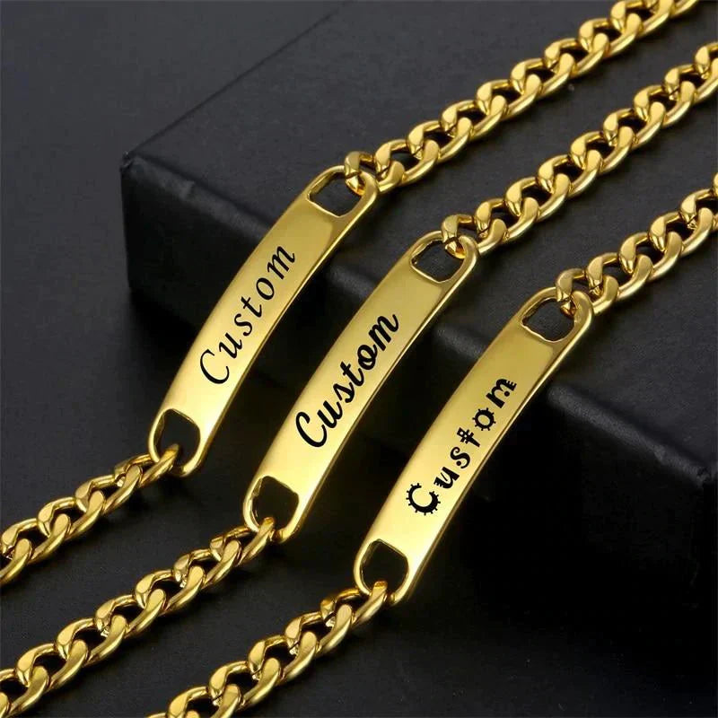 Customized Unisex Name Bracelet